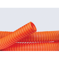 Гофротруба ПНД гибкая д 32мм тяжелая с протяжкой оранжевая 25м DKC